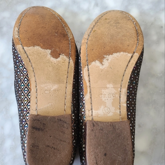 J. CREW Charlie Medallion Jacquard Tassle Loafers sz 6.5 - Picture 7 of 8